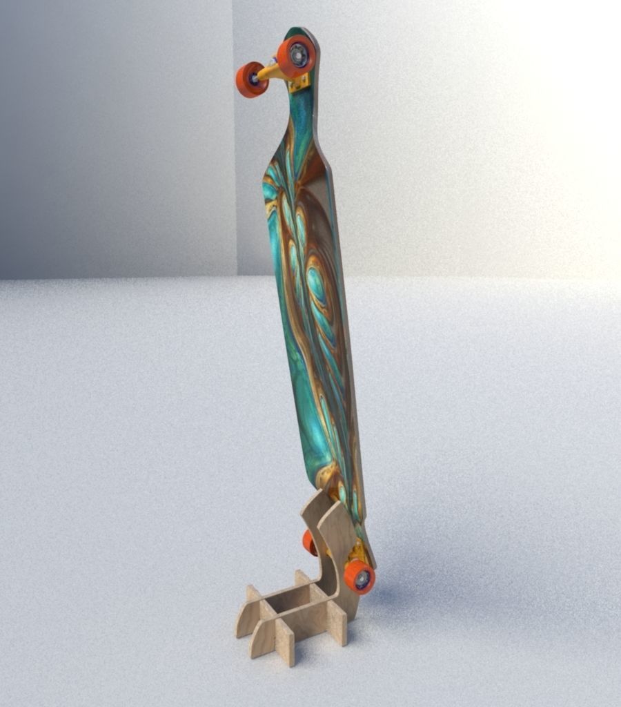 Skate Board 3D model_7