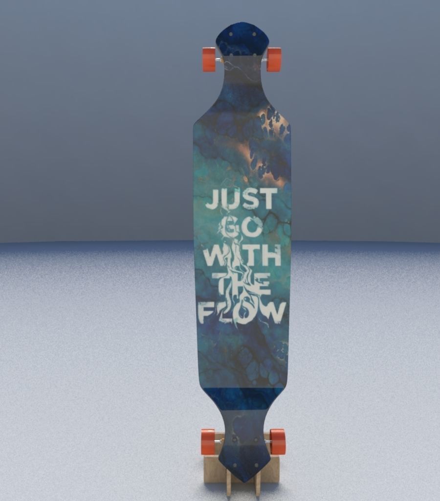 Skate Board 3D model_16