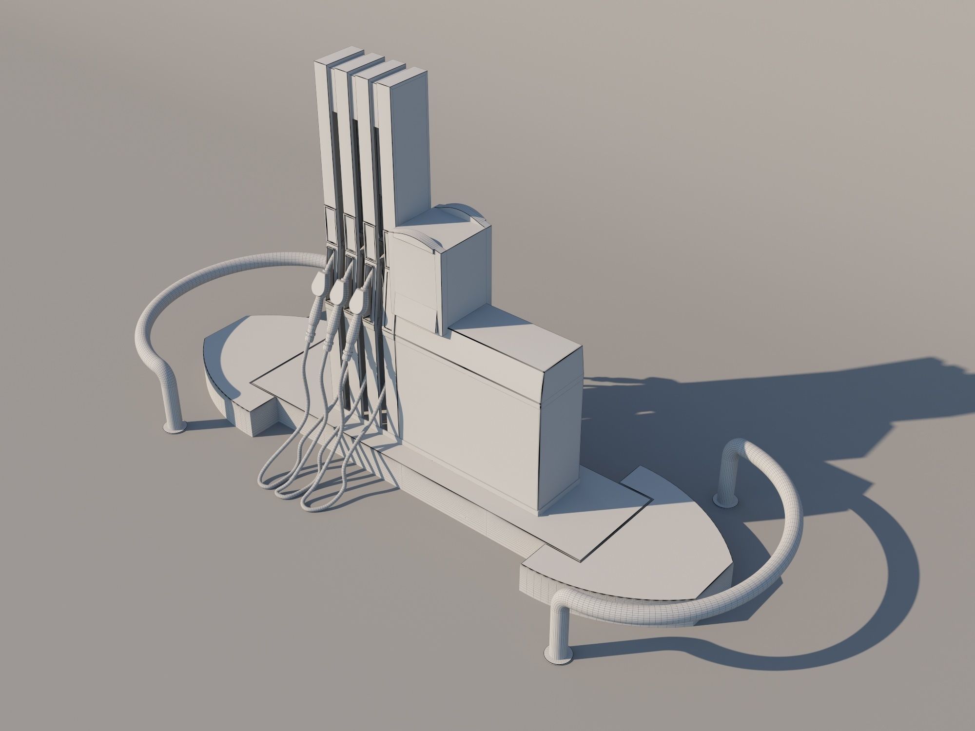 Fuel Dispenser 3D model_3