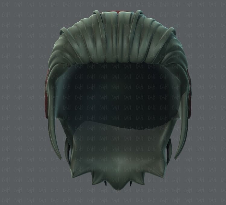 3D Hair style for boy V39 Low-poly 3D model_37