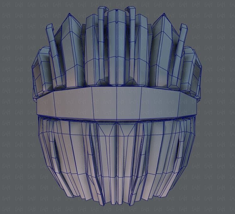 3D Hair style for boy V39 Low-poly 3D model_36