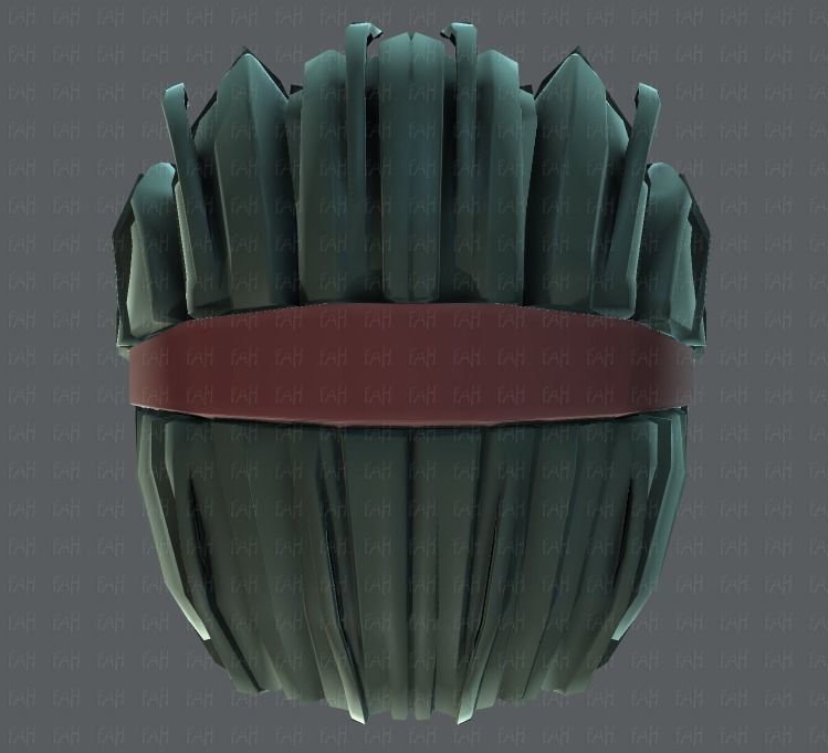 3D Hair style for boy V39 Low-poly 3D model_35