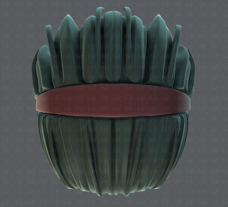 3D Hair style for boy V39 Low-poly 3D model_33