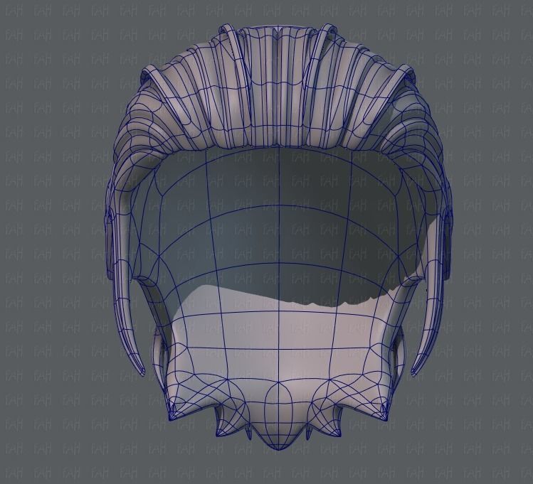 3D Hair style for boy V39 Low-poly 3D model_38