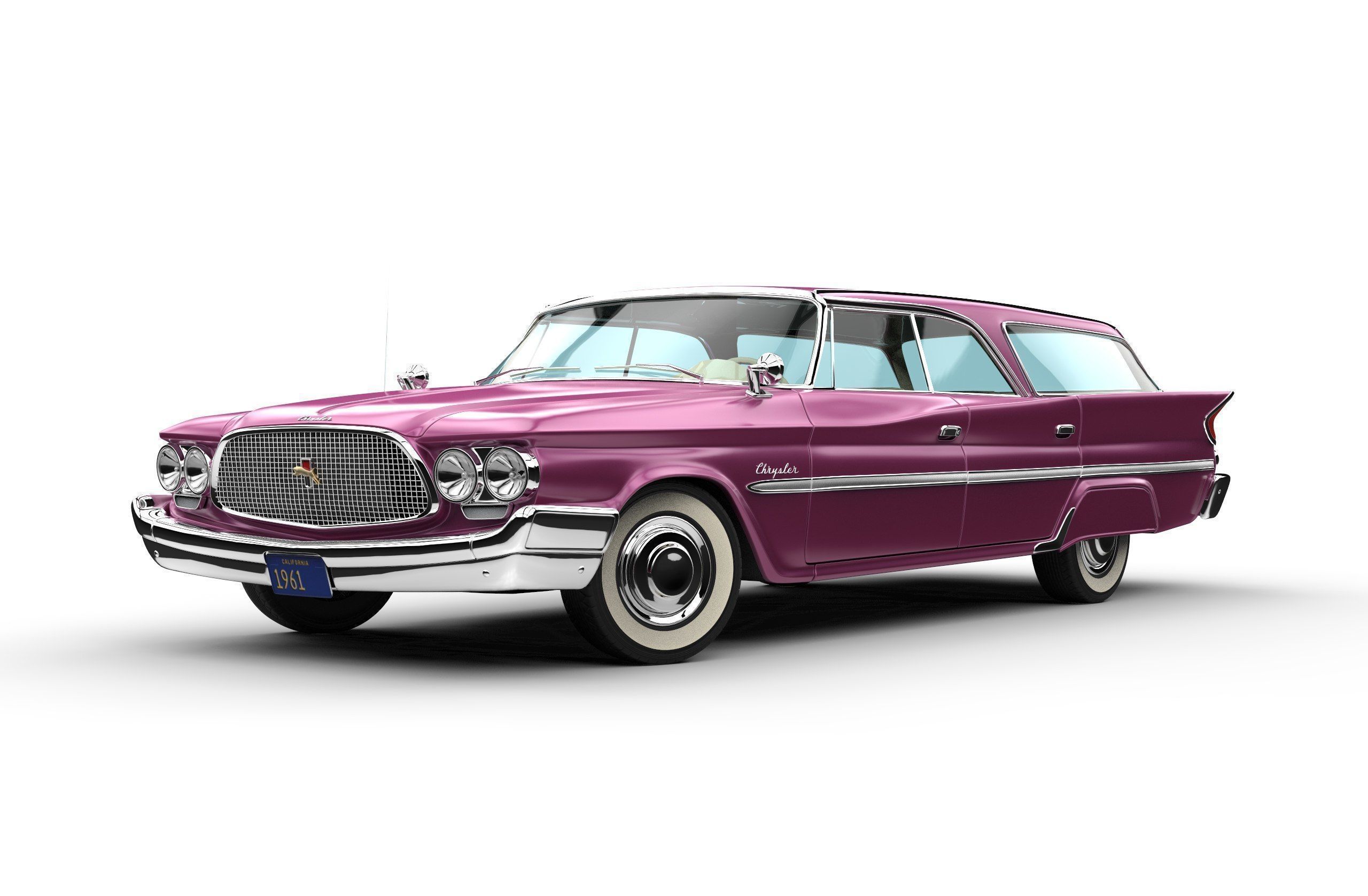 Old school American cars 3D Model Collection_4