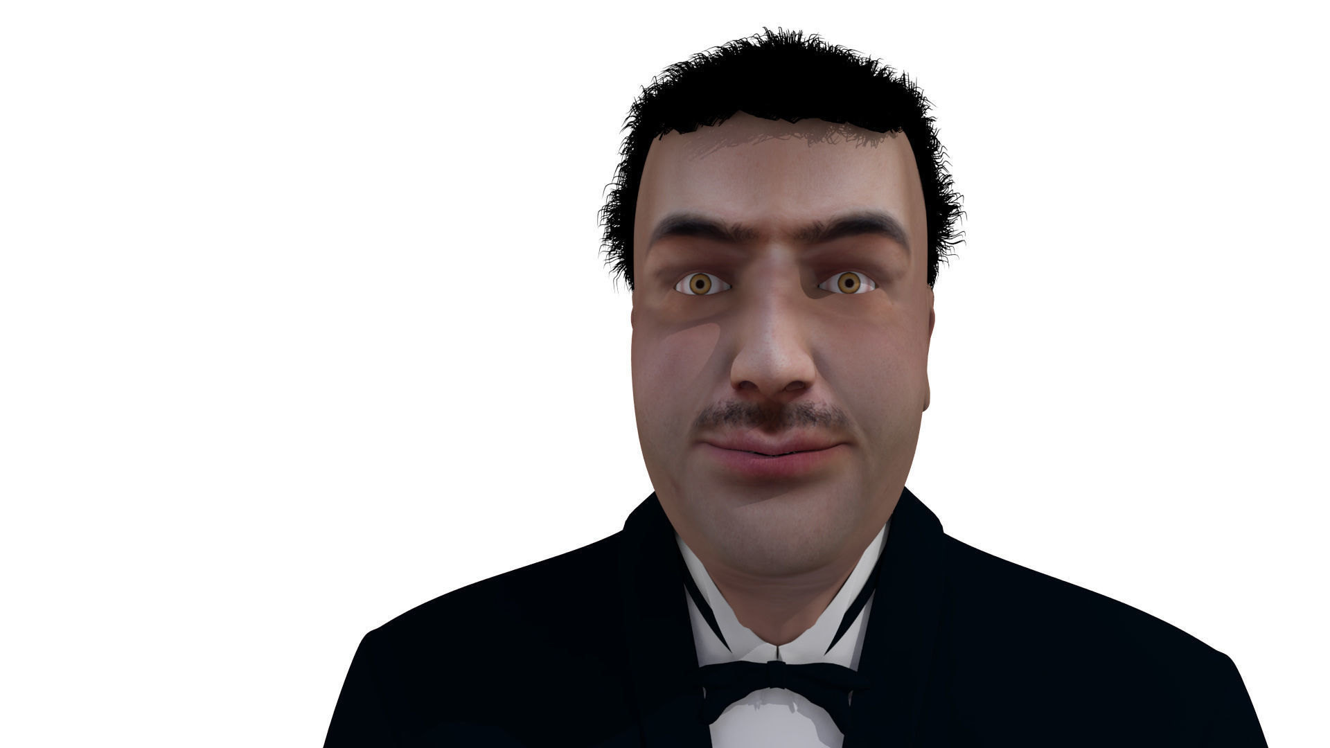 Asian Man 3D model_16