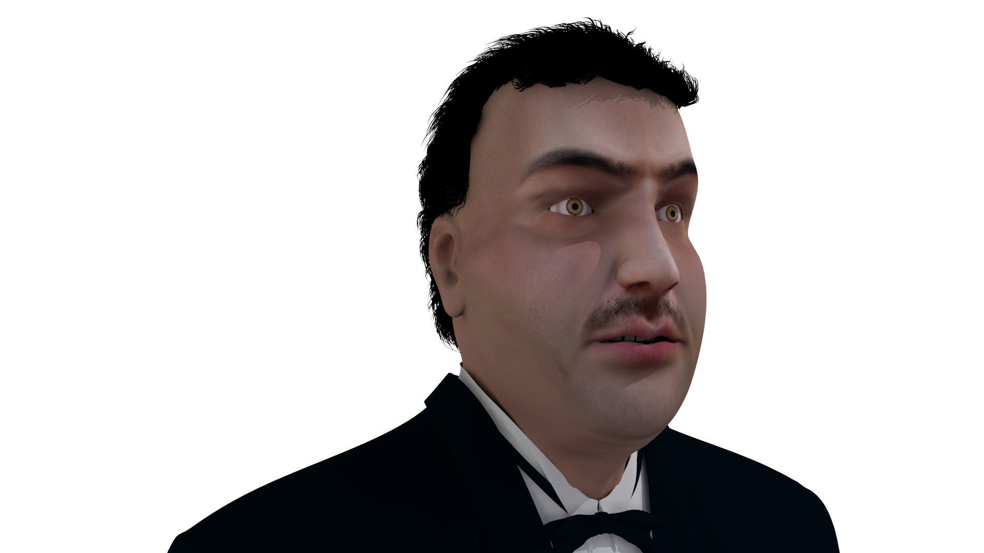 Asian Man 3D model_15