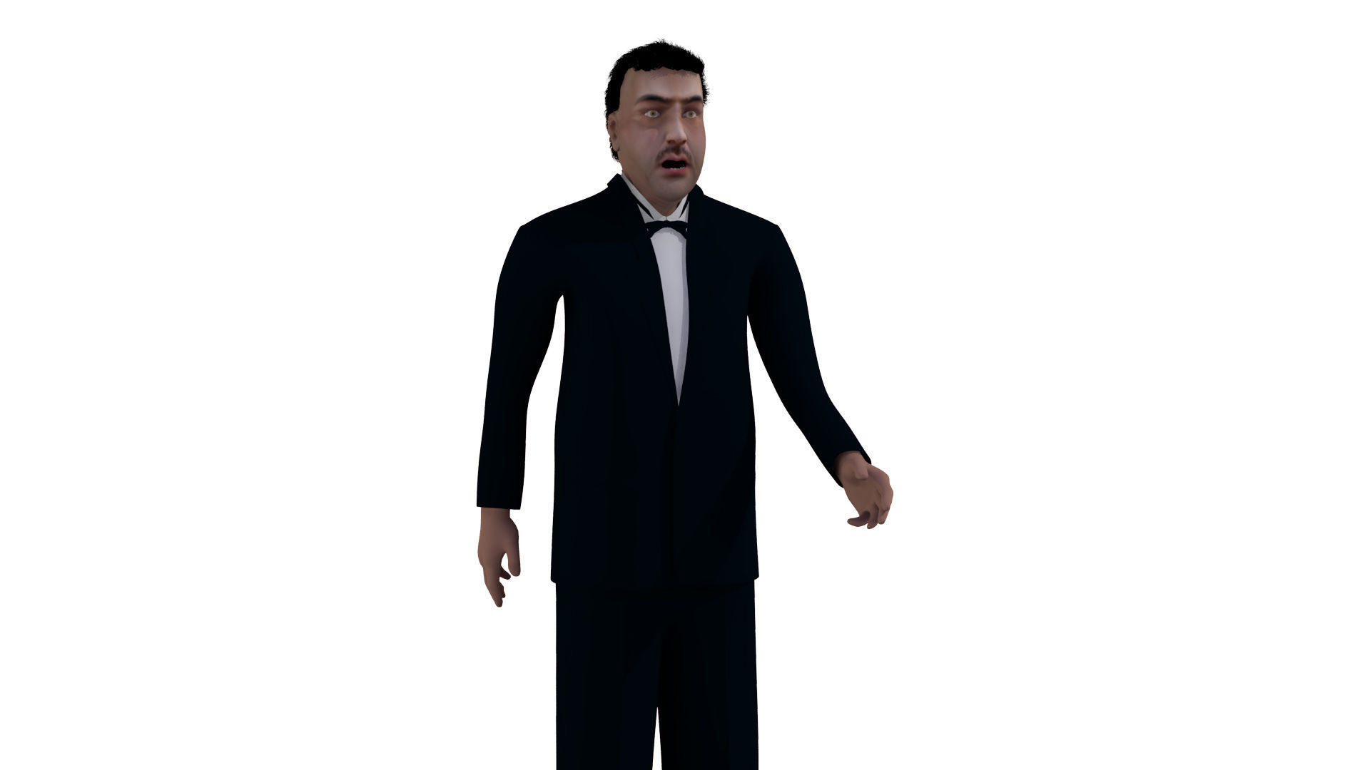 Asian Man 3D model_13