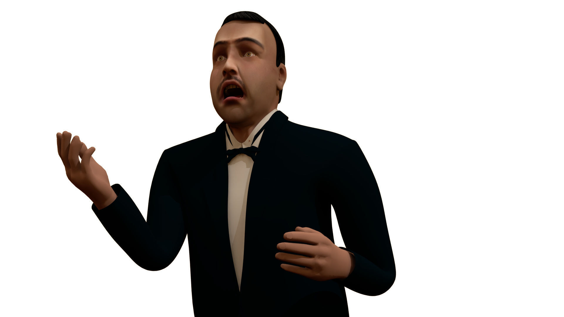 Asian Man 3D model_5