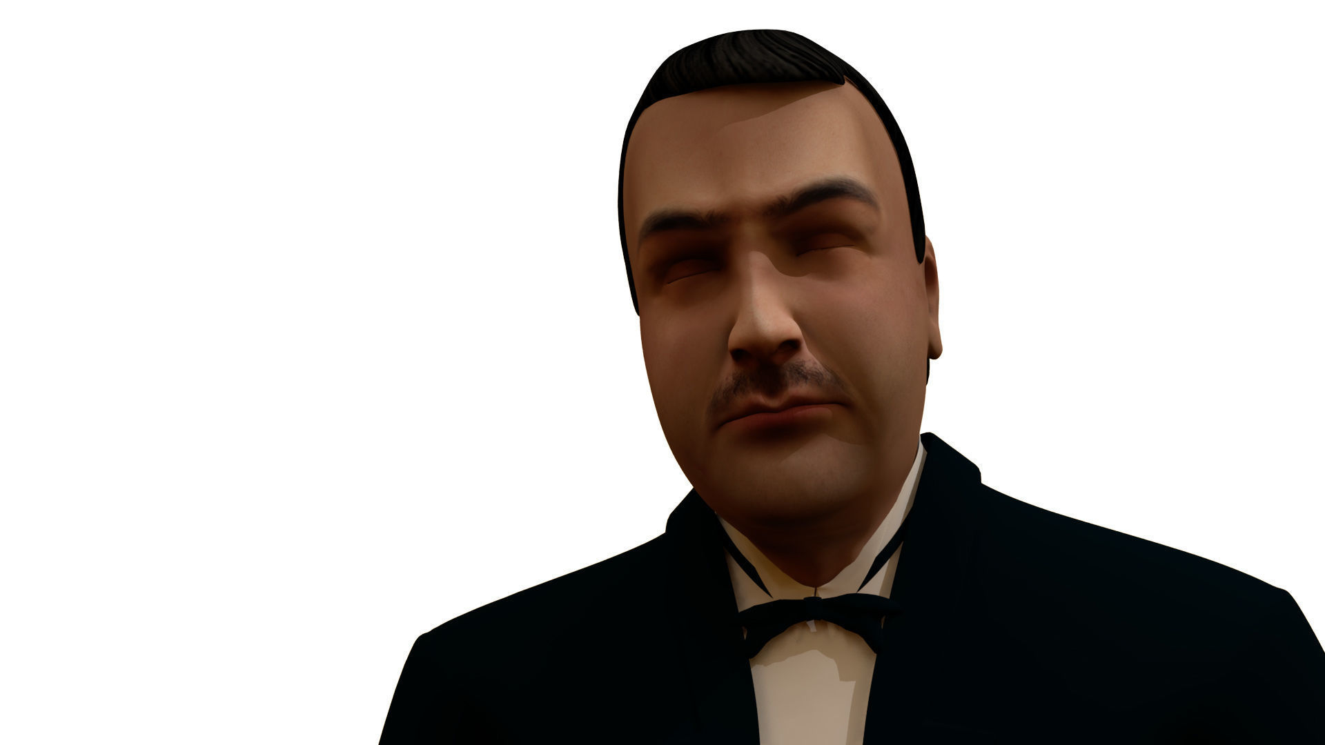 Asian Man 3D model_1