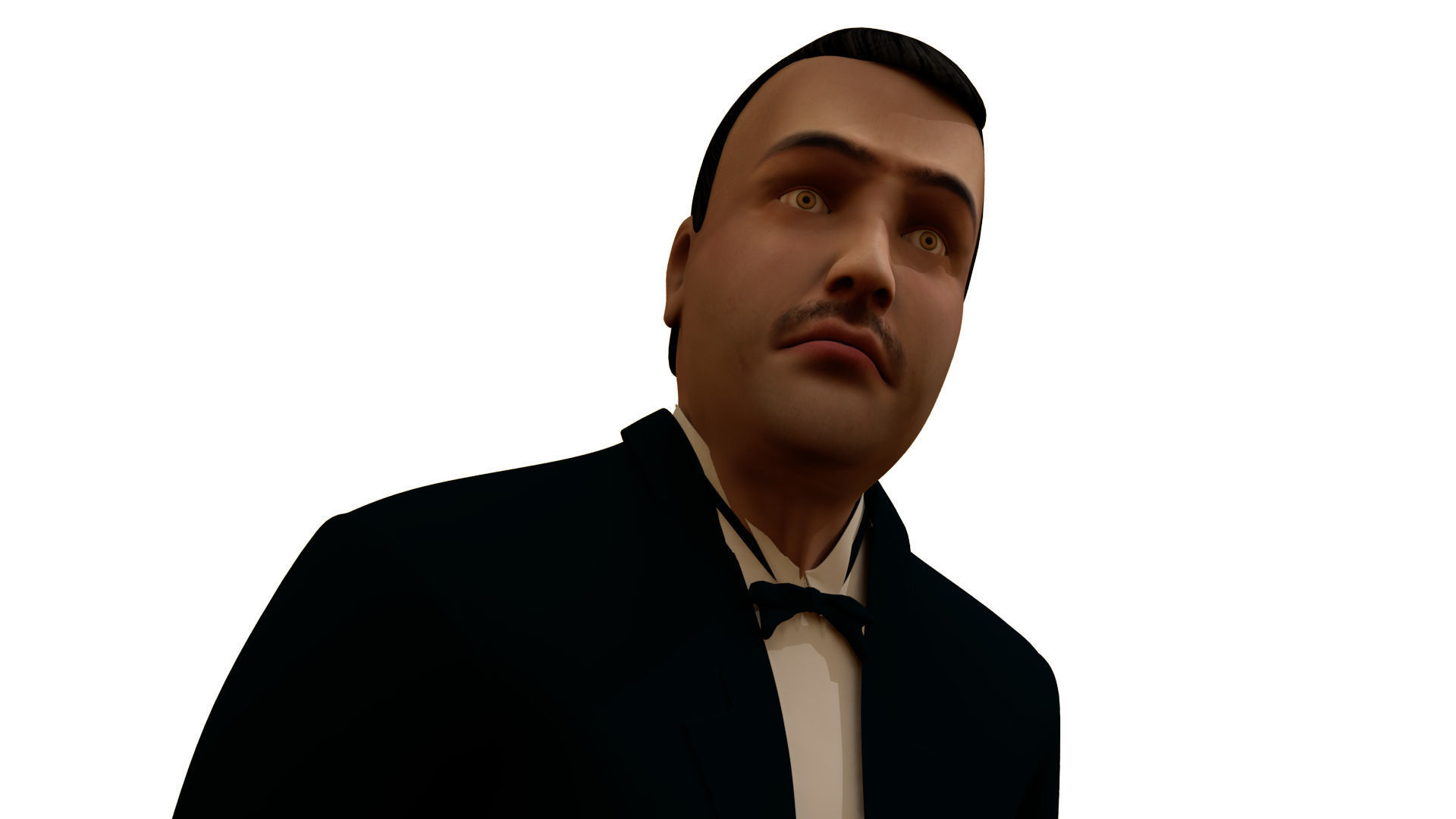 Asian Man 3D model_7