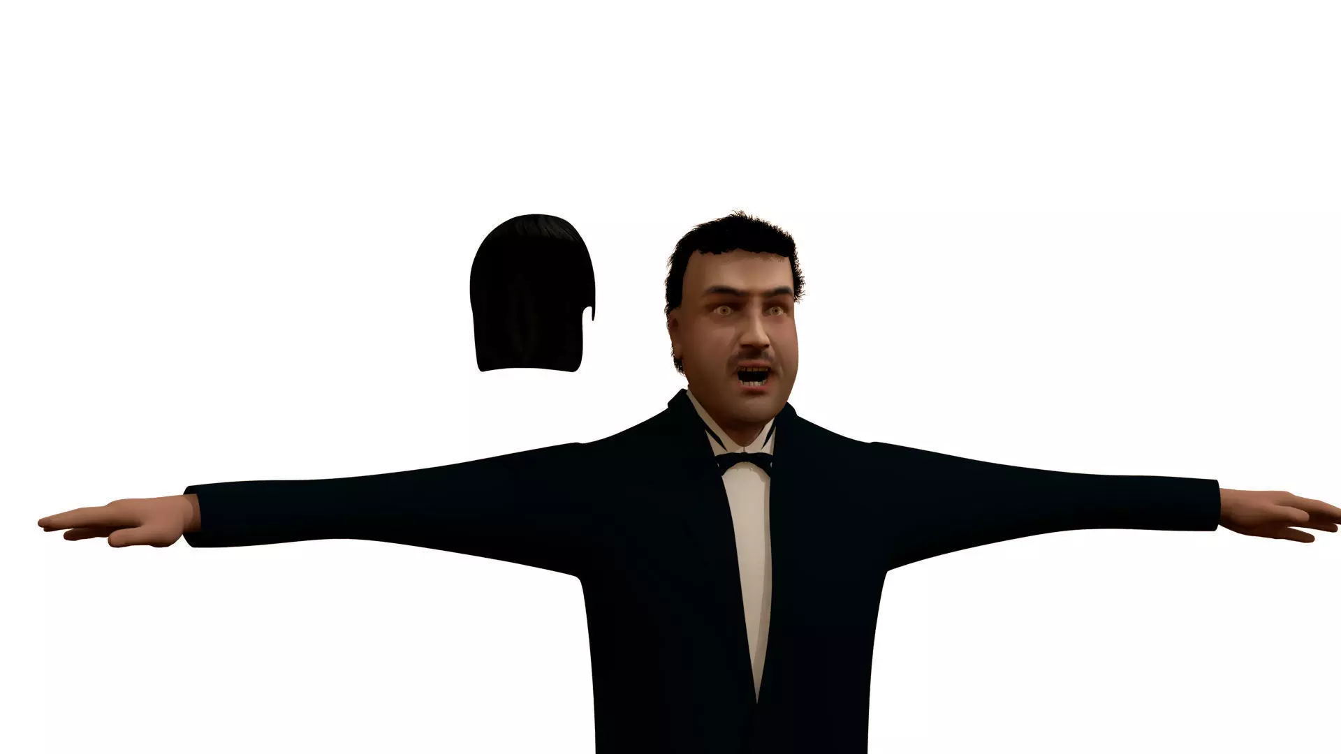 Asian Man 3D model_0