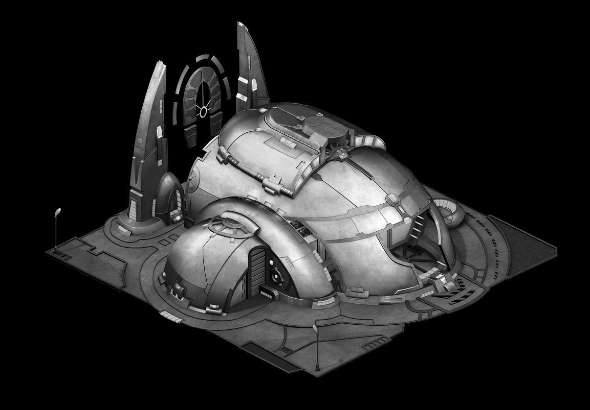 Heterogeneous World - Guard Training Factory 01 3D model_3