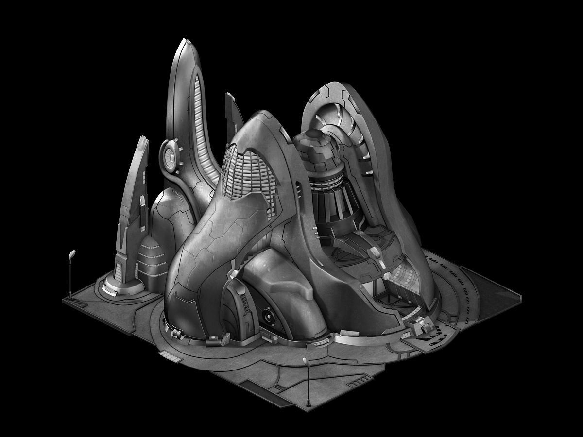 Different dimension world - guard training ground 03 3D model_3