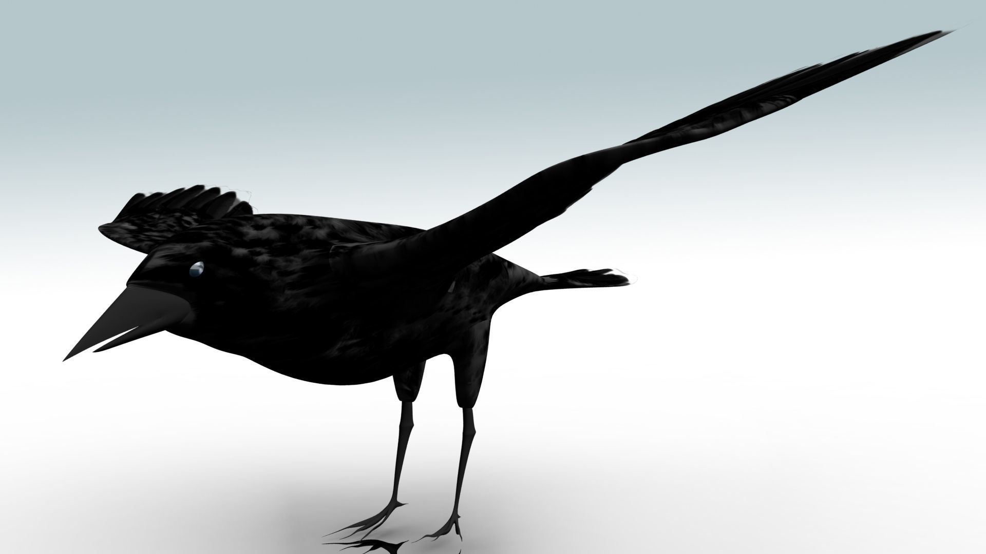 Black Cow 3D model_7