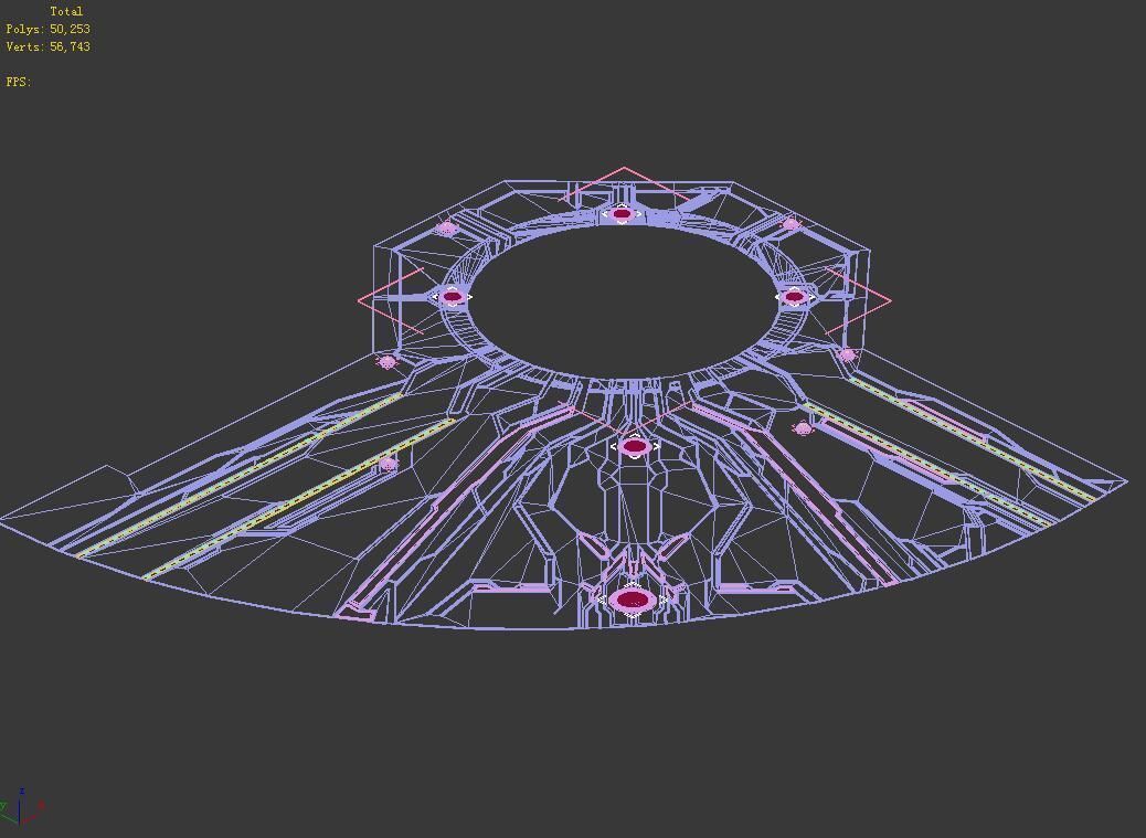 Cosmic Circle Square 01 3D model_2