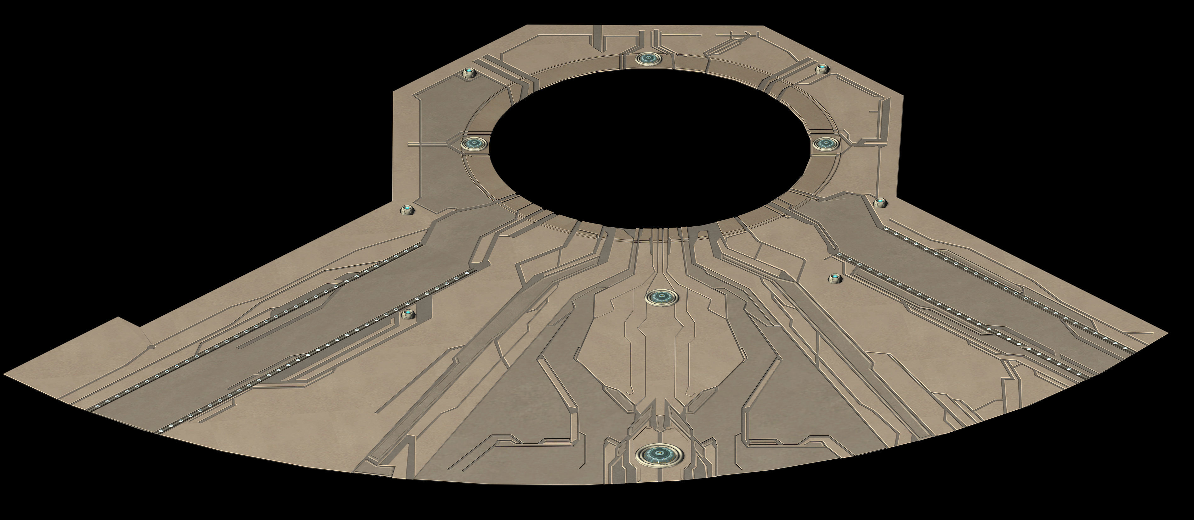 Cosmic Circle Square 01 3D model_3