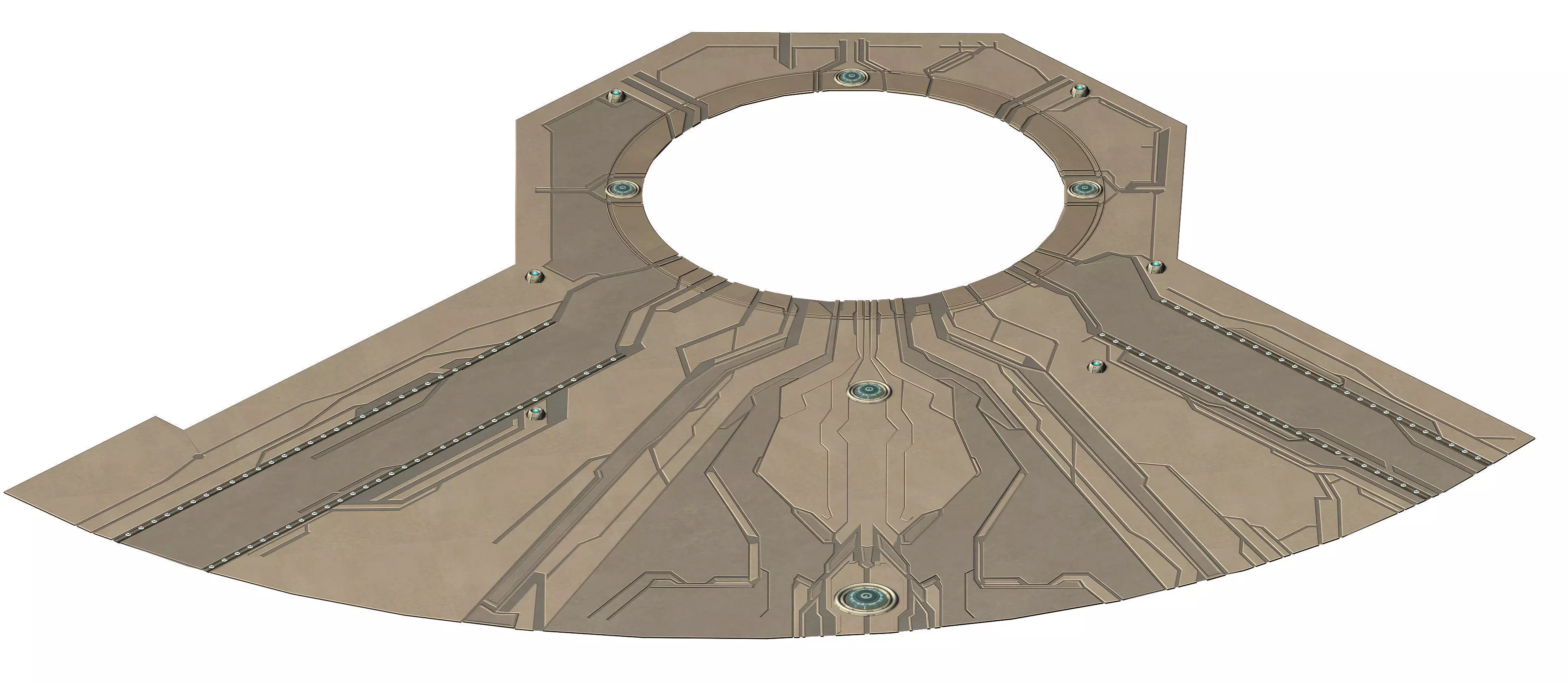 Cosmic Circle Square 01 3D model_0