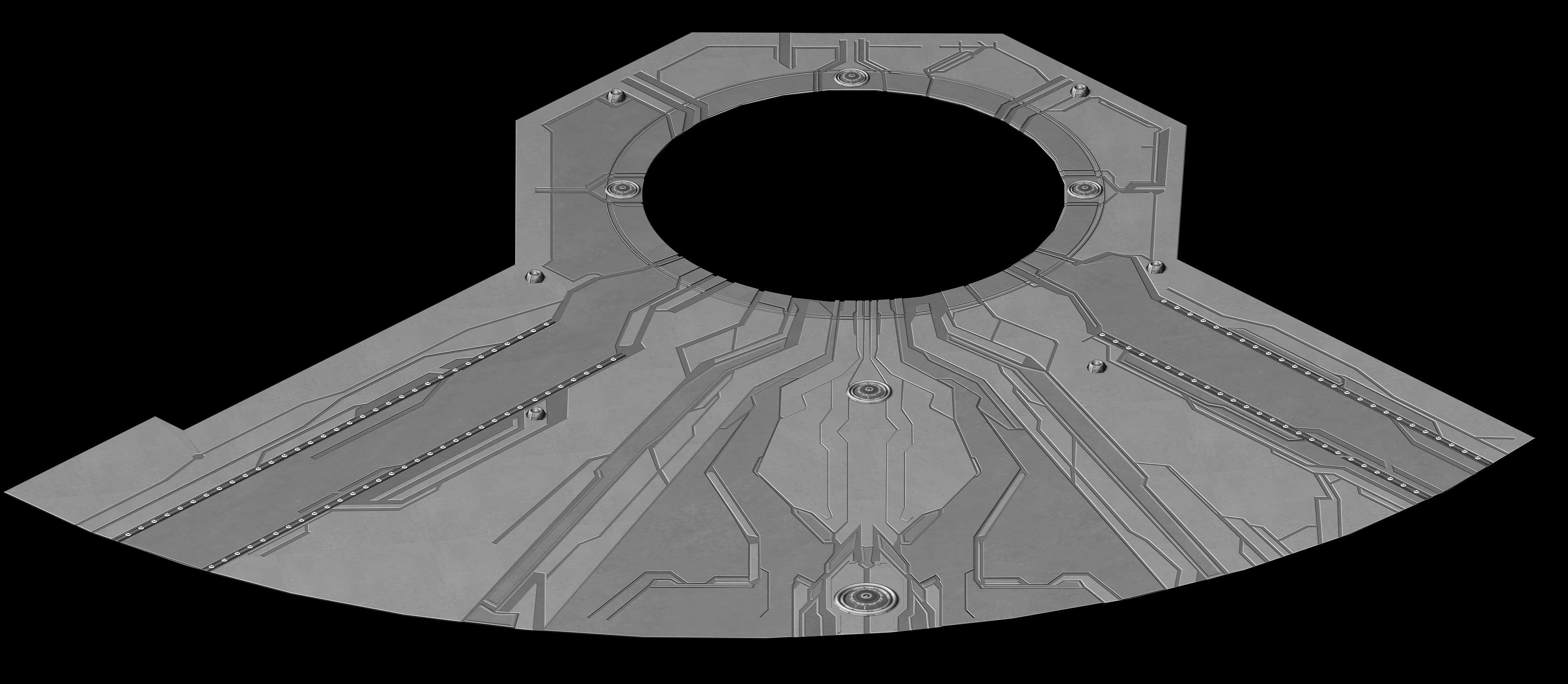 Cosmic Circle Square 01 3D model_4