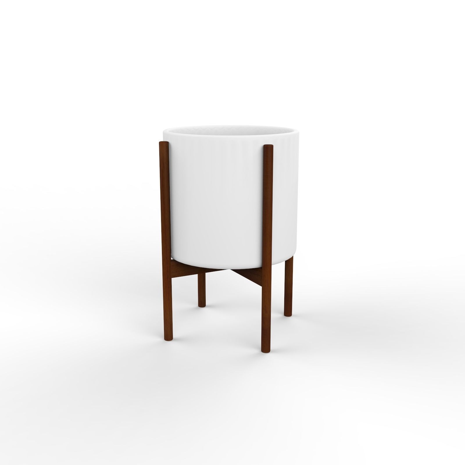  Cylinder Pot Free low-poly 3D model_1