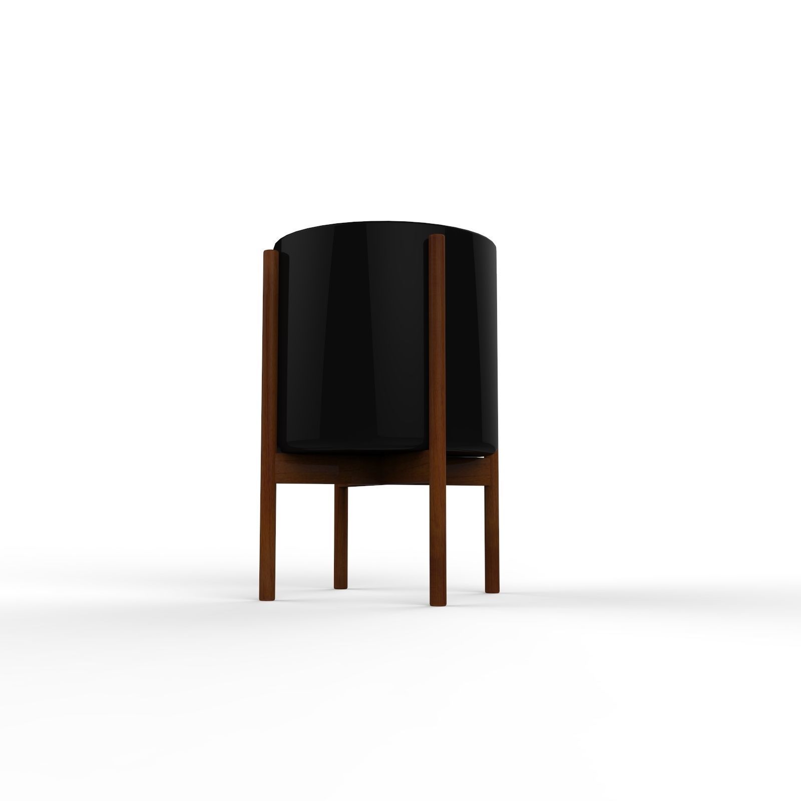  Cylinder Pot Free low-poly 3D model_2