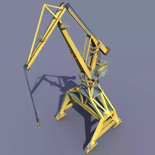 Crane Orange for shipyard cargo terminal or port