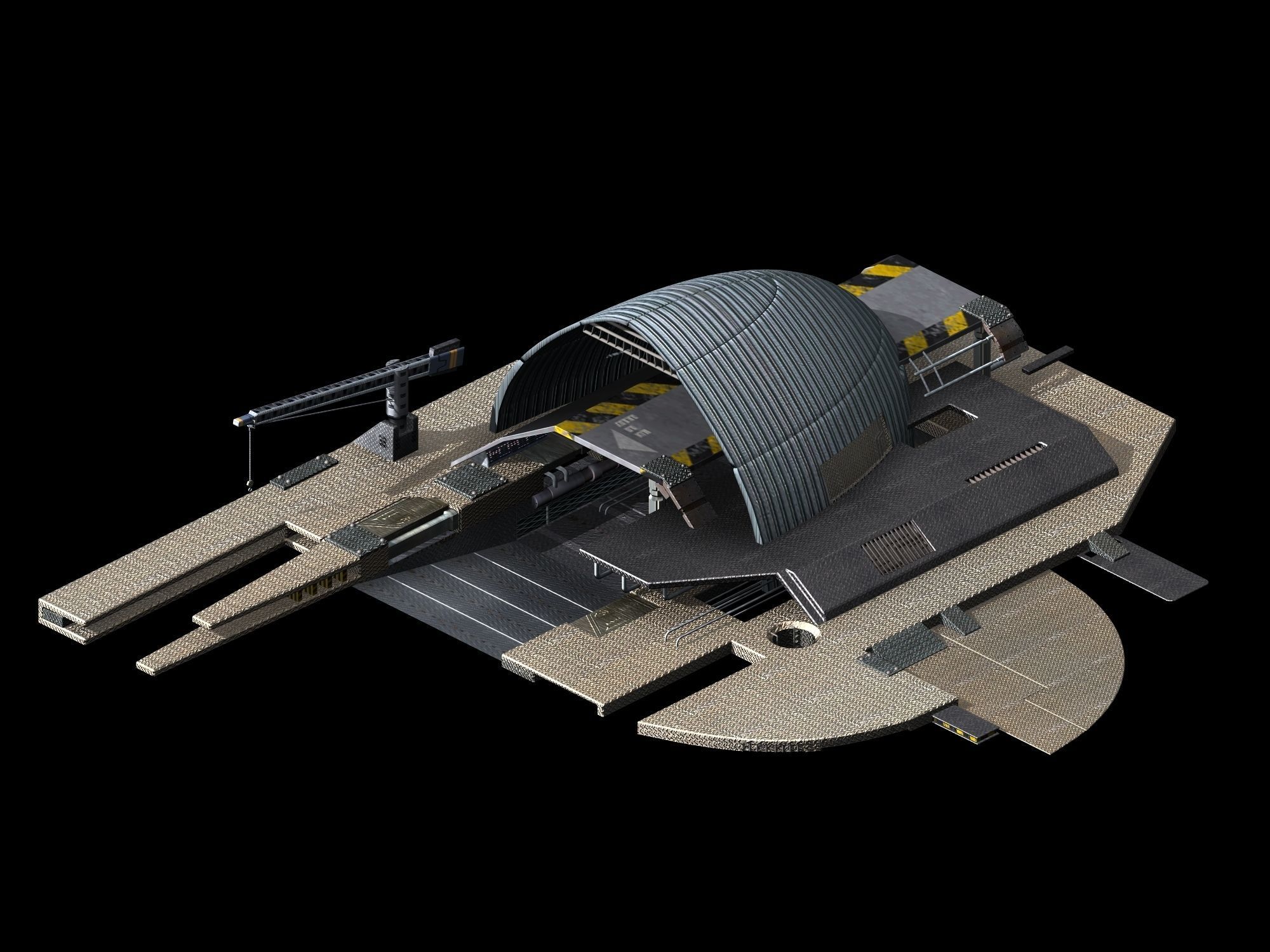 Battleship - Repair Station 01 3D model_1