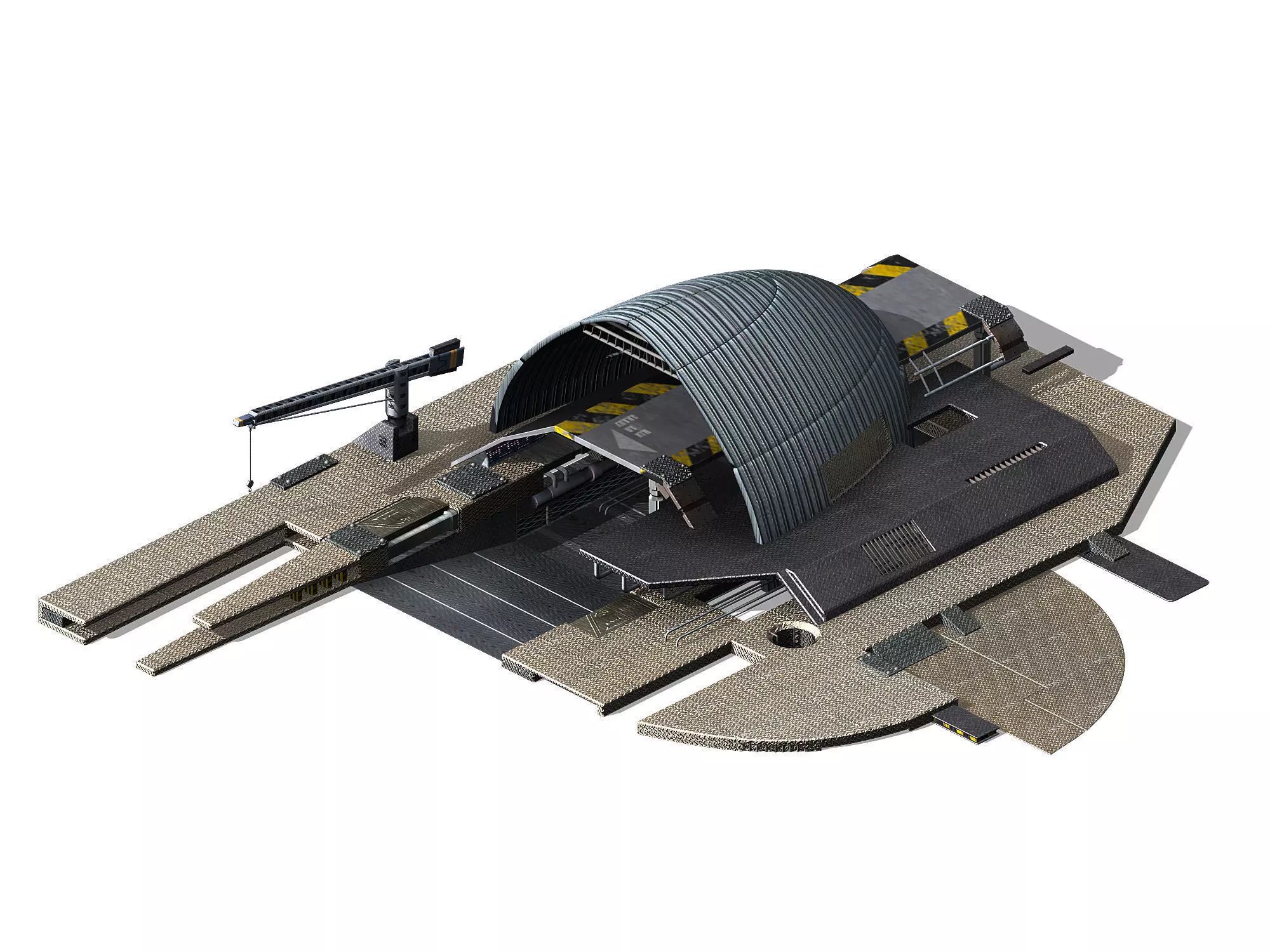 Battleship - Repair Station 01 3D model_0