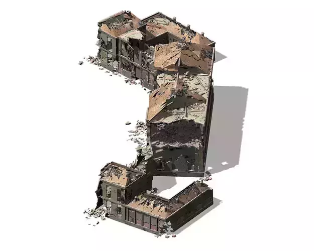 War-city-scars 06 3D model