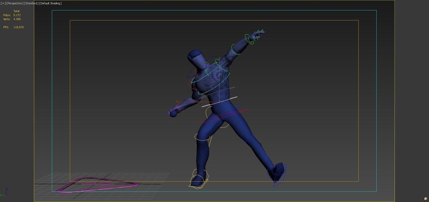 Ball Throwing Animation  3D model_5