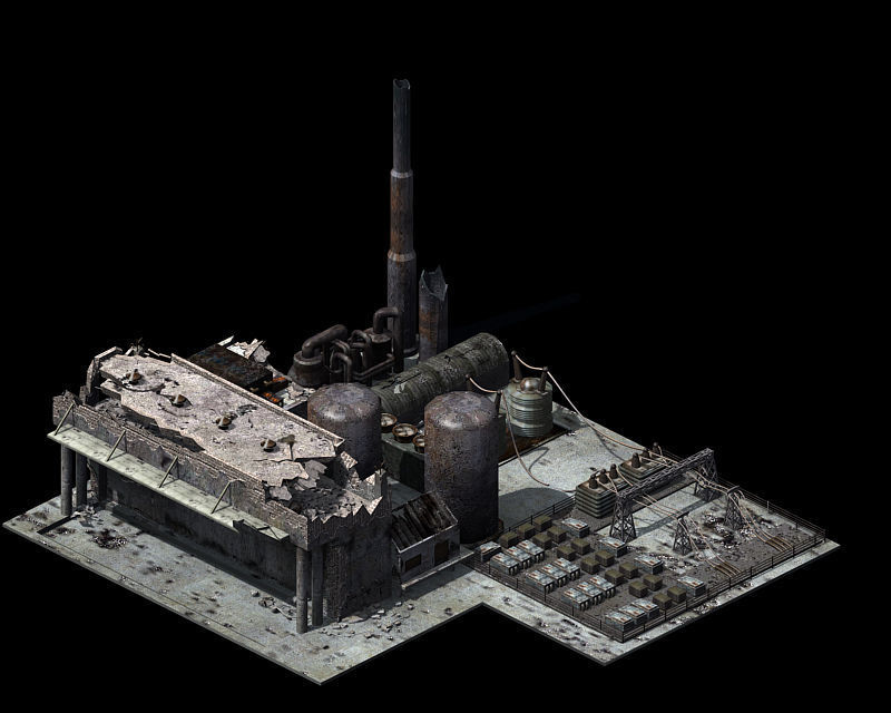 War-city-scars 07 3D model_6