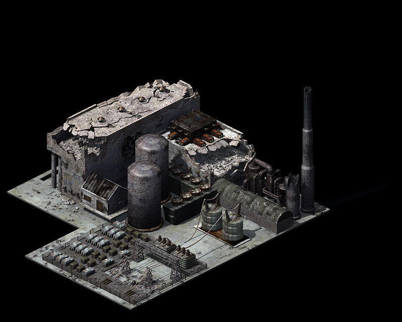 War-city-scars 07 3D model_2
