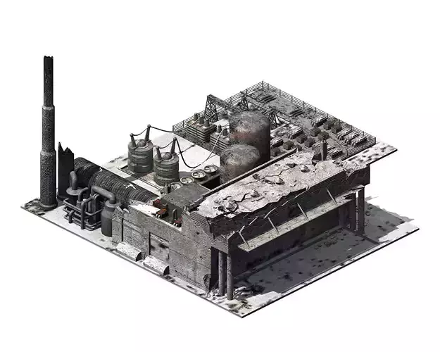 War-city-scars 07 3D model