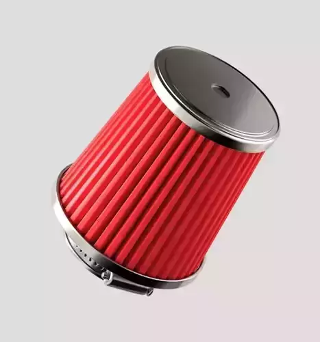 Air filter Low-poly 3D model