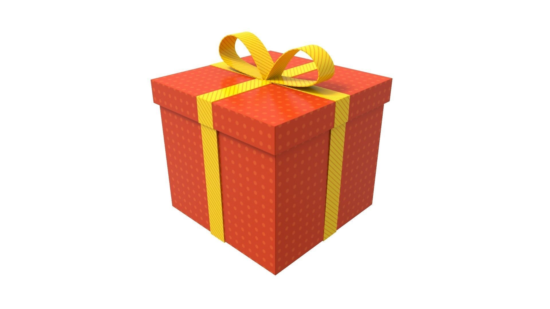 Gift box 3D model_8