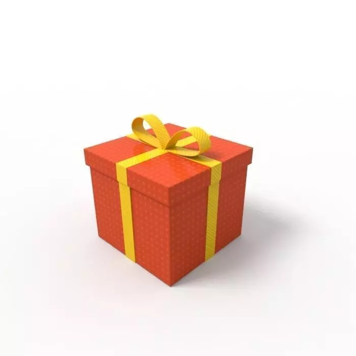 Gift box 3D model_0