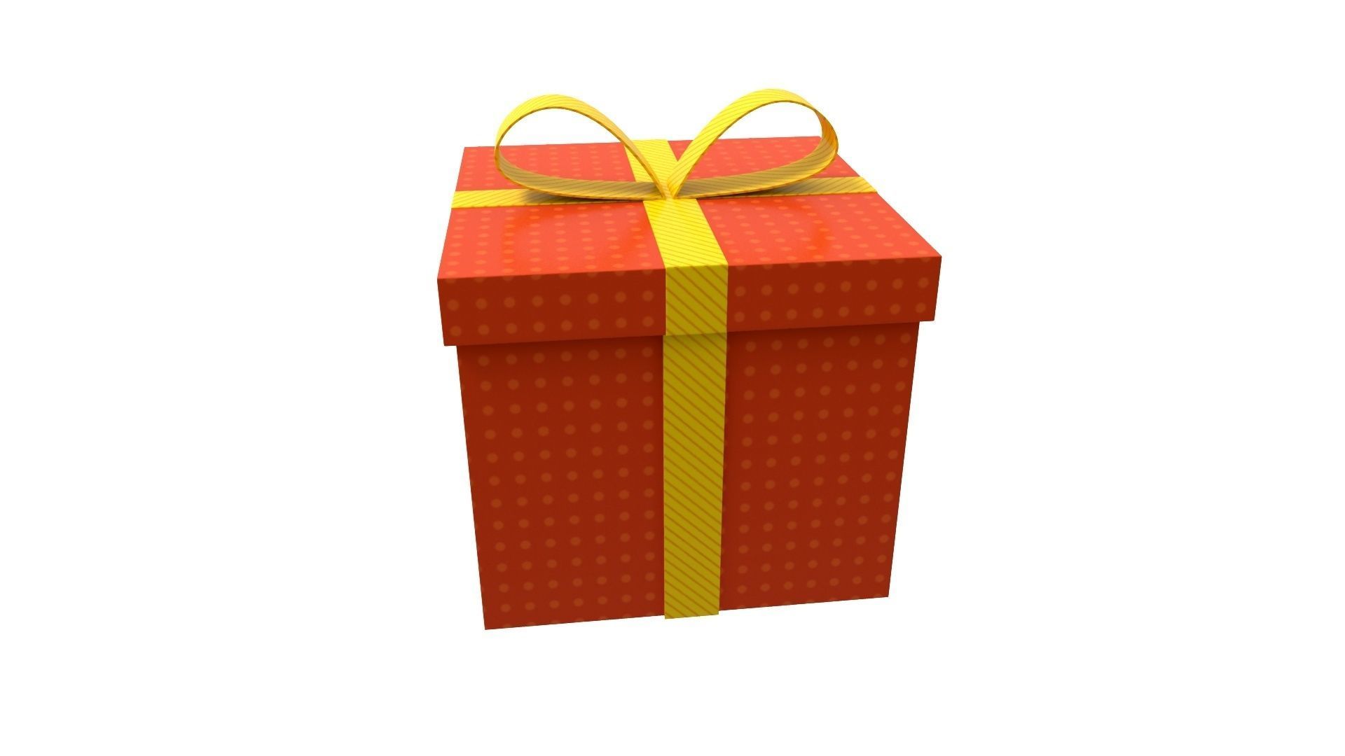 Gift box 3D model_10
