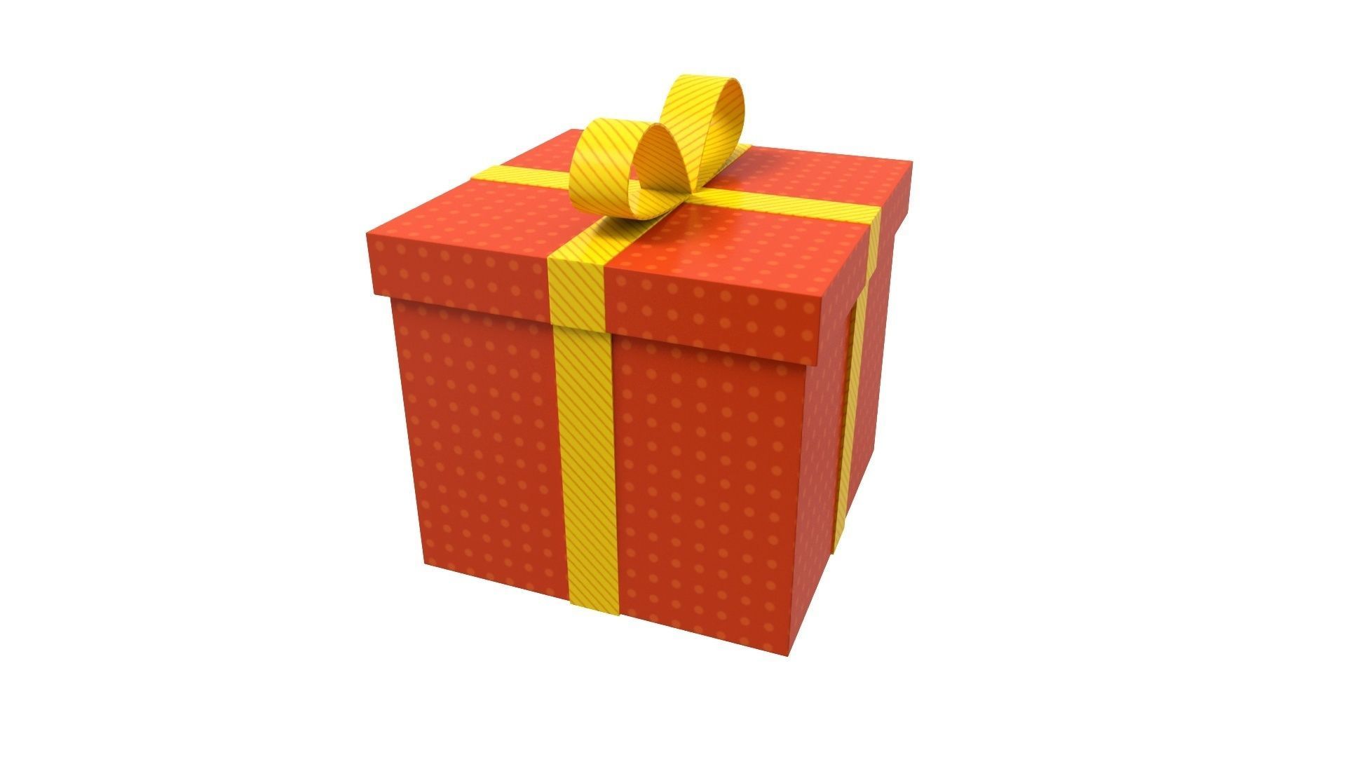 Gift box 3D model_12