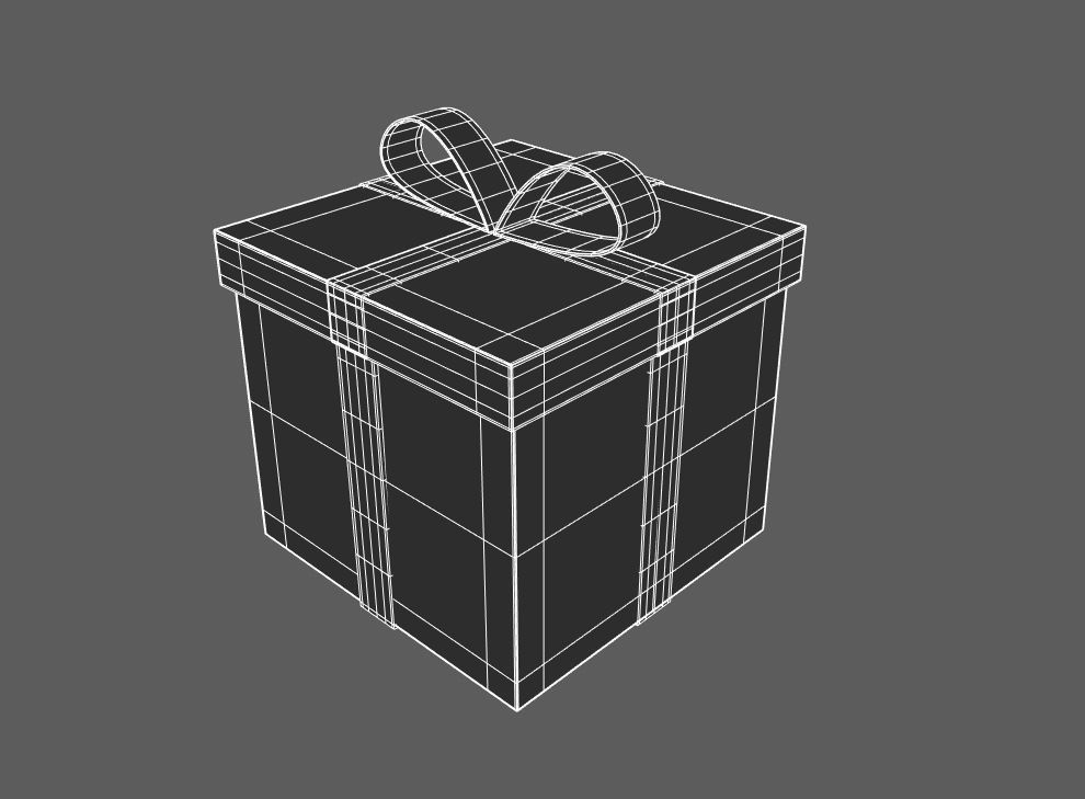 Gift box 3D model_5