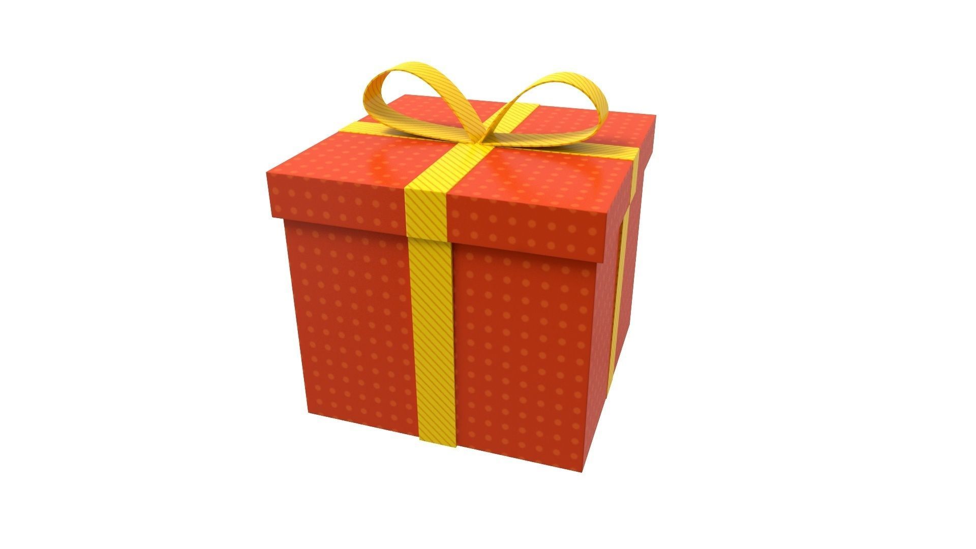 Gift box 3D model_9