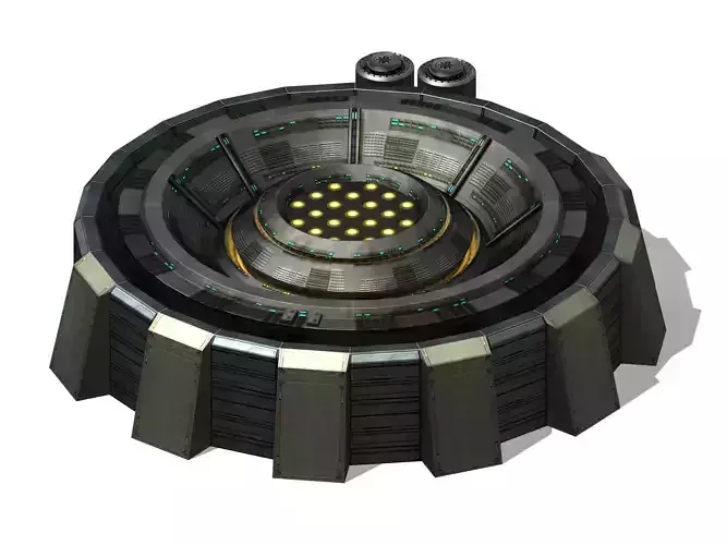 Armor-upgrade spaceship with hole in middle