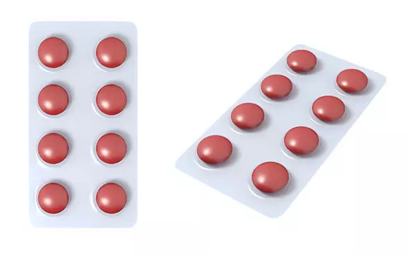 pills tablet Low-poly 3D model