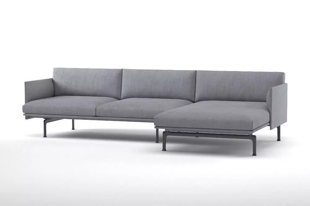 Muuto outline chaise longue 3D model_0