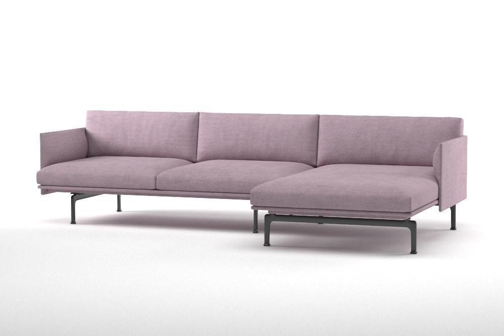 Muuto outline chaise longue 3D model_2