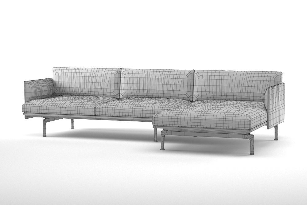 Muuto outline chaise longue 3D model_5