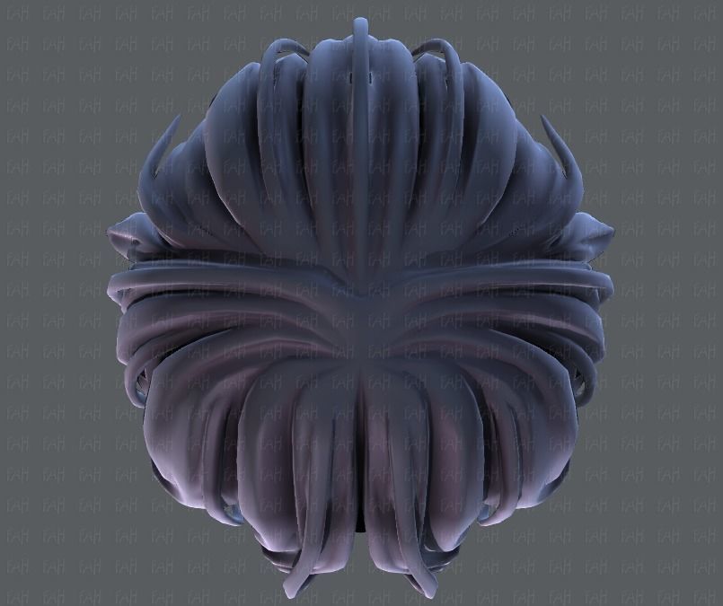 3D Hair style for boy V40 Low-poly 3D model_33