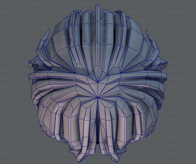 3D Hair style for boy V40 Low-poly 3D model_36