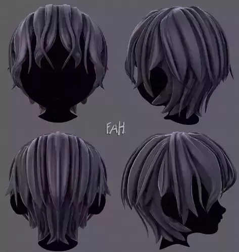 3D Hair style for boy V40