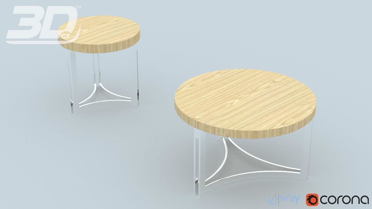 Blaiz Table Set 3D model_5