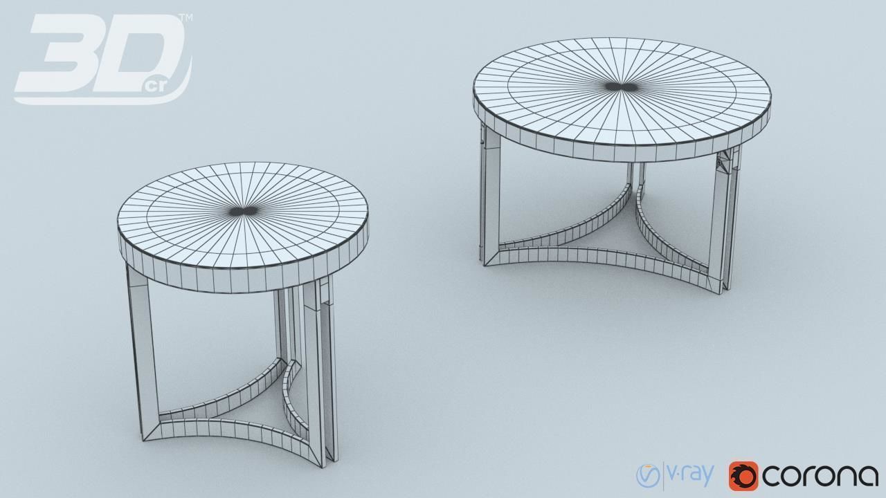 Blaiz Table Set 3D model_8